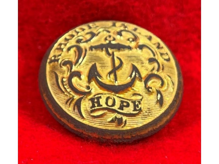 Rhode Island State Seal Coat Button - High Quality