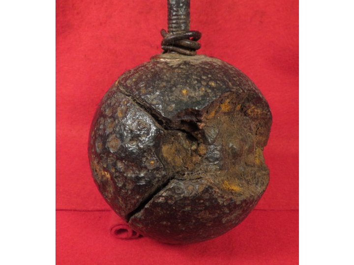 Confederate 12 Pounder Side Loader with Bolt & Exposed Case-Shot
