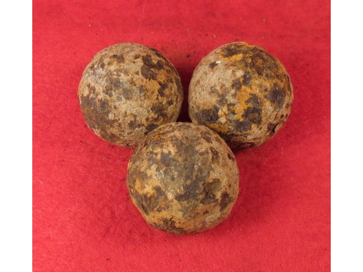 Three 1.3 Inch Canister Shot for 24 Pounder Howitzer Smith County, TN