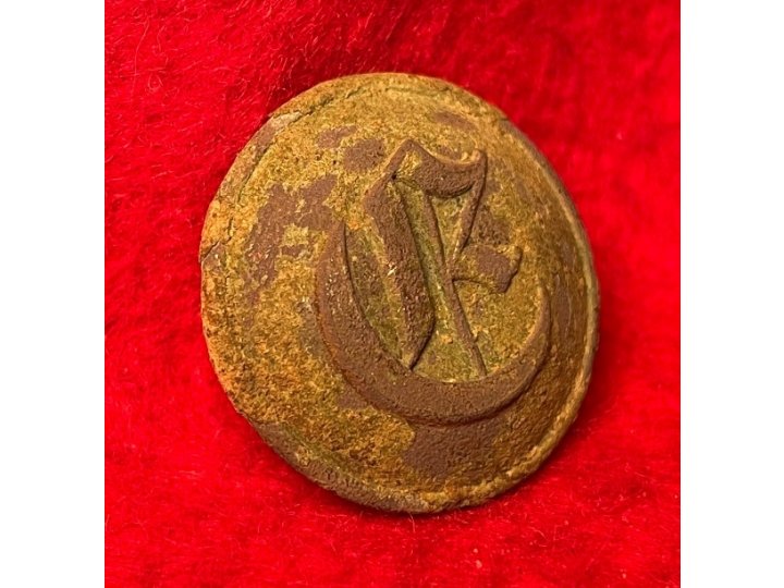 Confederate Engineer Coat Button - Rarely Excavated