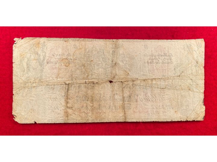 Confederate "Counterfeit" Ten Dollar Note - 1861