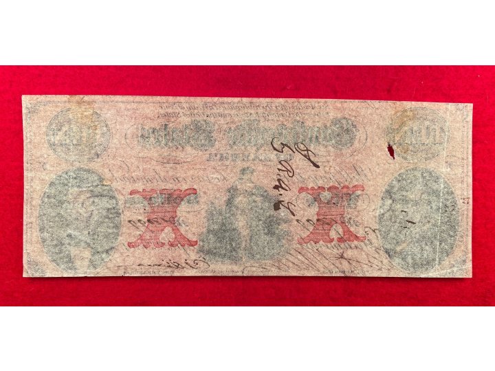 Confederate Ten-Dollar Note - 1861 - T-26
