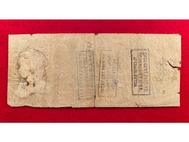 Confederate One Hundred Dollar Note - 1862 - T-39