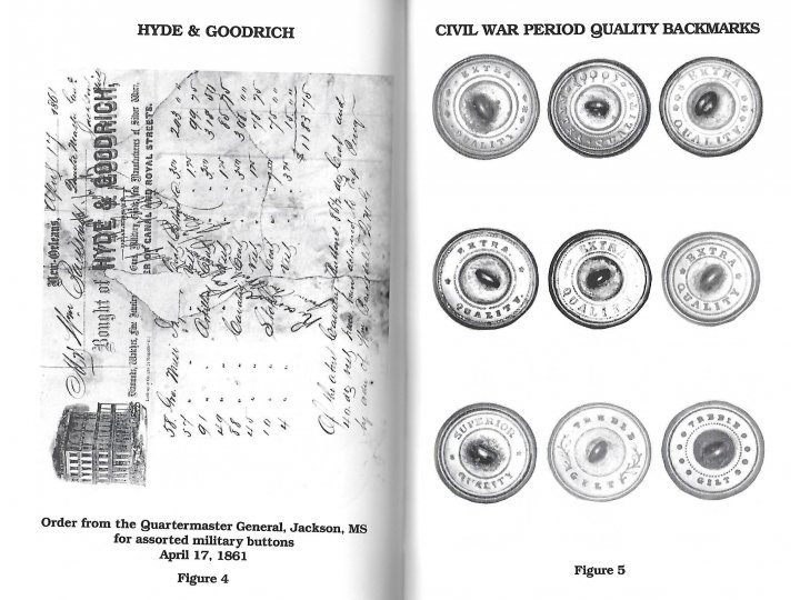 American Military Button Makers and Dealers; Their Backmarks & Dates - Signed by Both Authors 