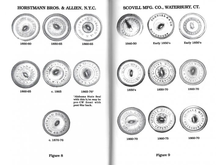 American Military Button Makers and Dealers; Their Backmarks & Dates - Signed by Both Authors 