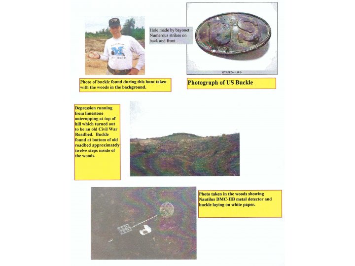 Stafford County, VA - Relic Display - Trimmer Collection - Bayonet Stabbed Buckle