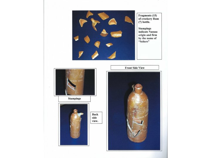 Reconstructed Ceramic Seltzer Bottle - Hut Site Recovery
