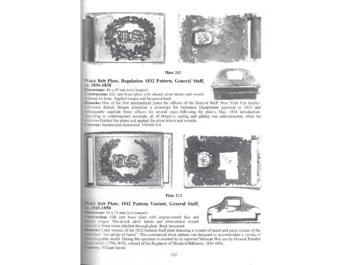 American Military Belt Plates 