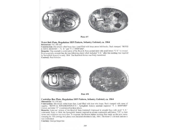 American Military Belt Plates 