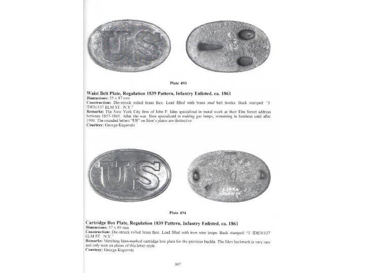 American Military Belt Plates 