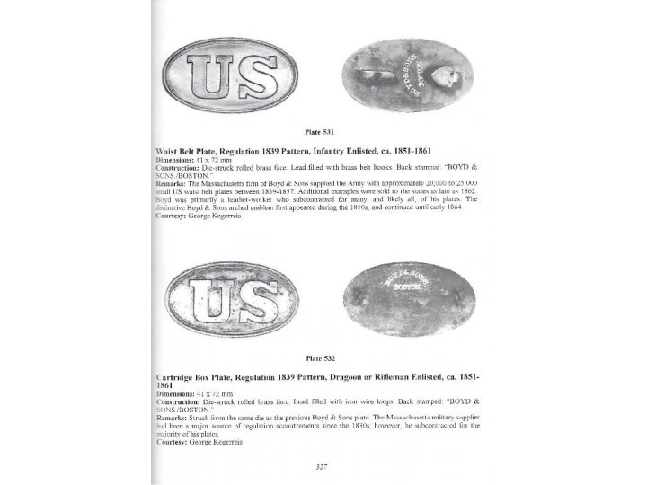 American Military Belt Plates 