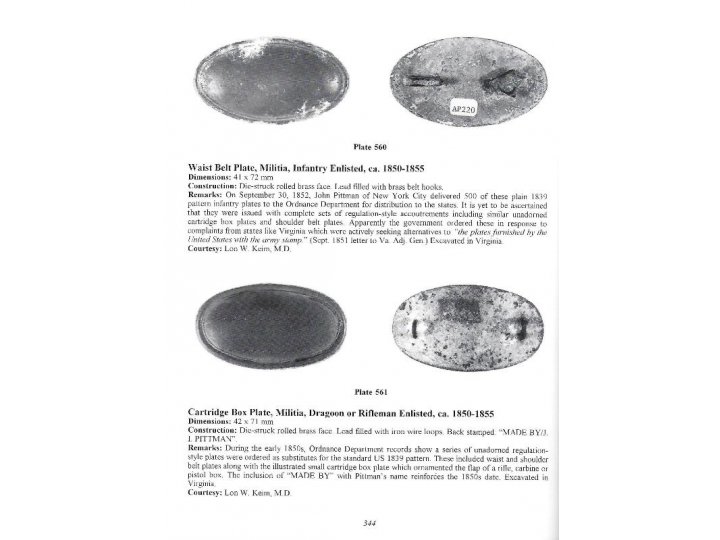 American Military Belt Plates - 1st Edition - Signed by Both Authors