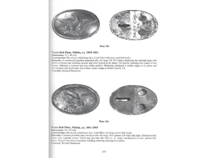 American Military Belt Plates 