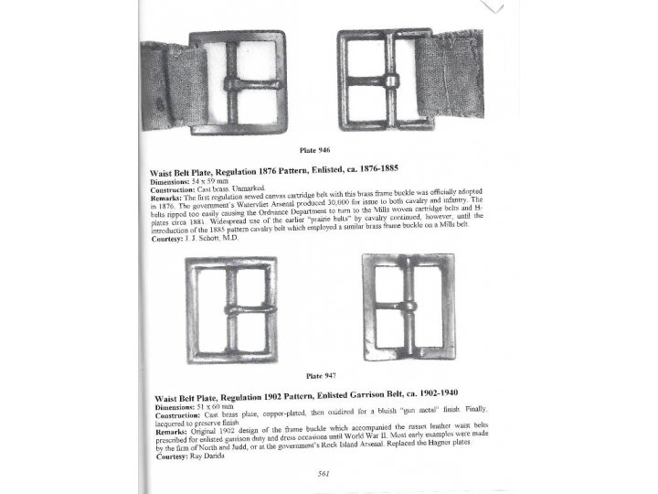 American Military Belt Plates 