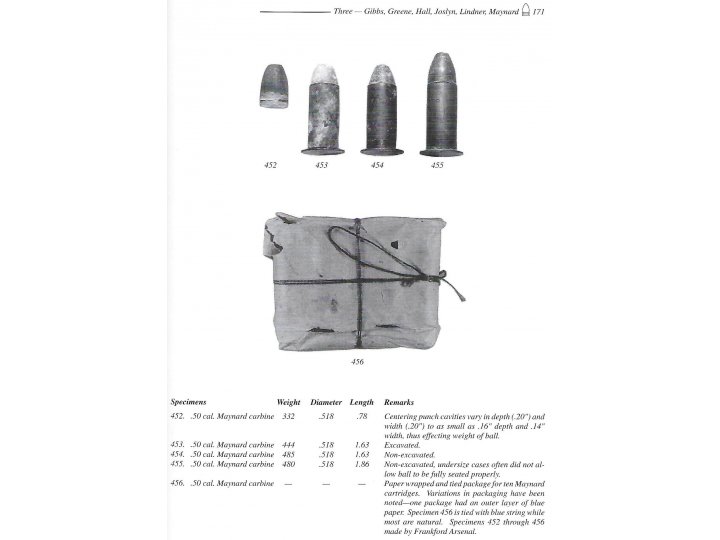 Maynard Carbine Cartridge